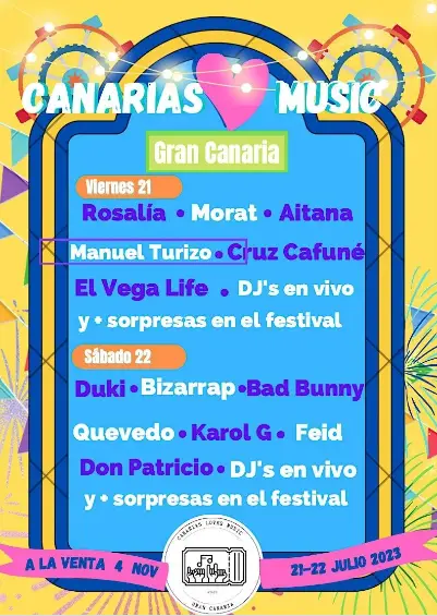 Canarias Loves Music 2023. Gran Canaria