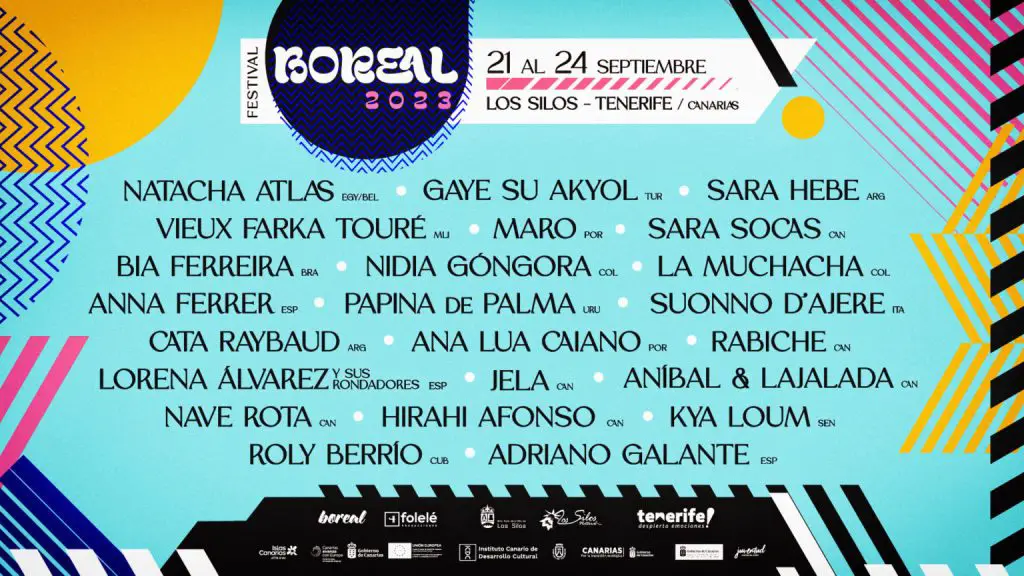 Festival Boreal en Los Silos 2023. Programa de Actos, artistas, eventos y fechas
