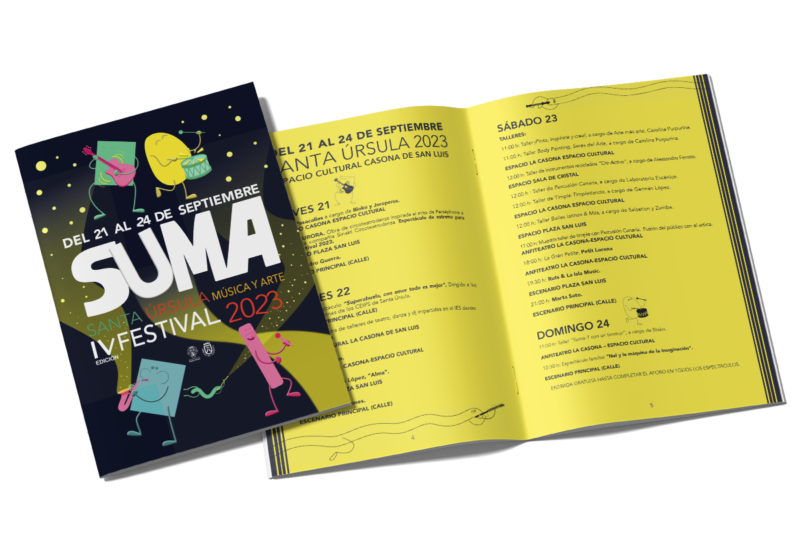 Festival Suma en Santa Úrsula 2023. Programa de Actos, Eventos y Fechas