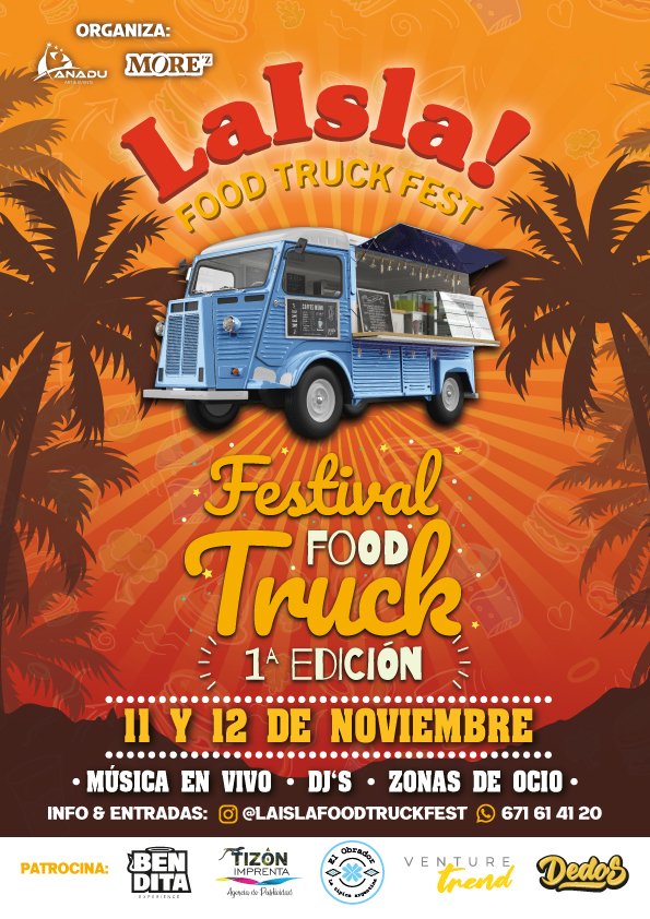 Cartel del evento Laisla! Food Truck Fest 2023