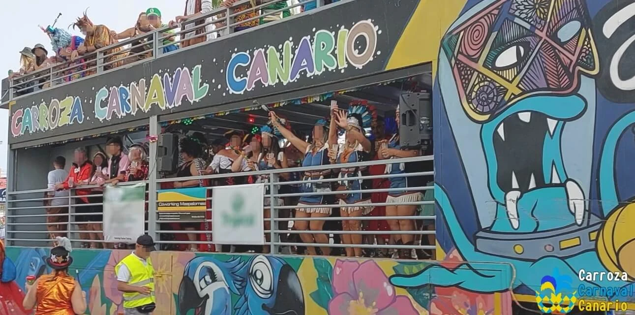 Entrada Carroza Carnaval de Las Palmas de Gran Canaria 2024