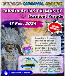 Entrada Carroza Carnaval de Las Palmas de Gran Canaria 2024