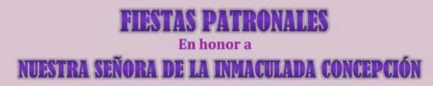 Fiestas patronales en honor a la Inmaculada Concepción en Chamorga