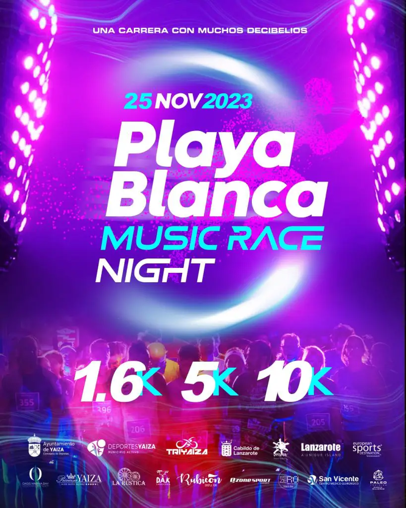Music Race Night Playa Blanca en Lanzarote 2024. Evento Music Race Night en Lanzarote 2024
