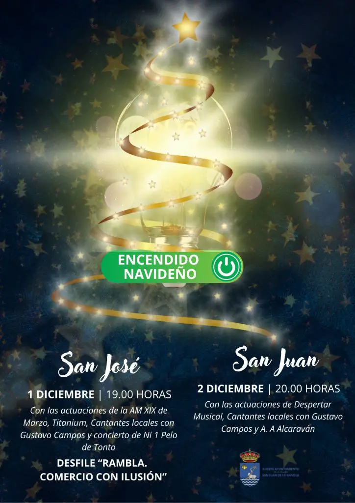 Programación Navideña completa de San Juan de La Rambla 2024-2025. Programa de Navidad de San Juan de La Rambla 2024-2025