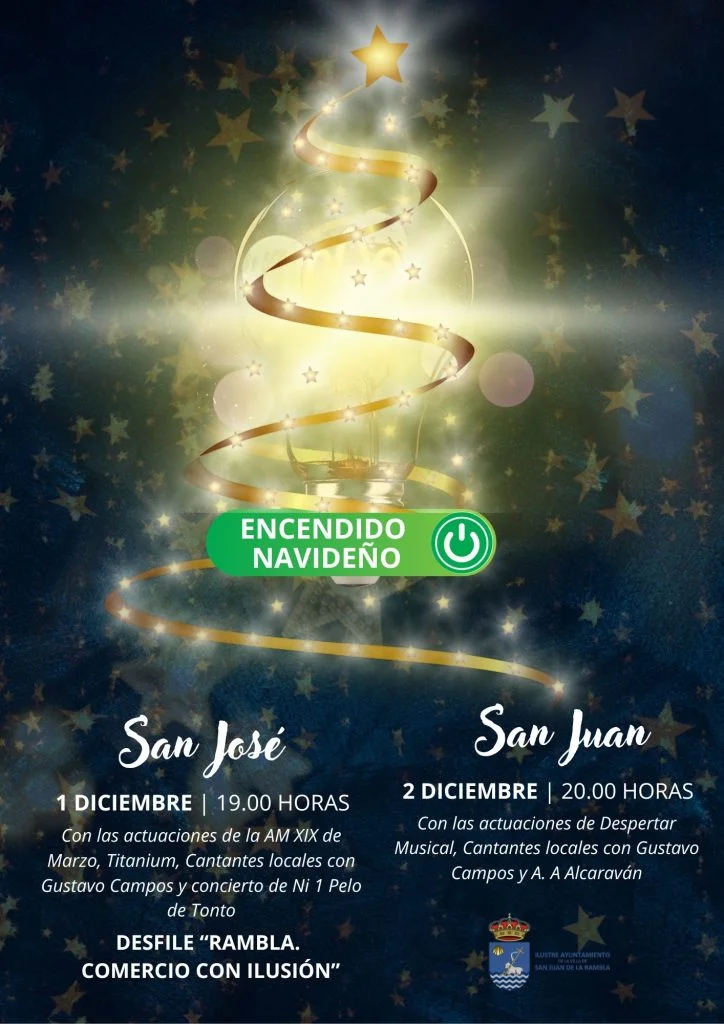 Programación Navideña completa de San Juan de La Rambla 2023-2024. Programa de Navidad de San Juan de La Rambla 2023-2024