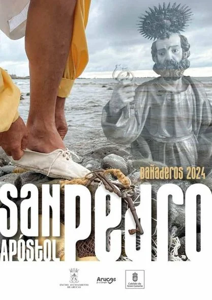 Cartel Fiestas de San Pedro en Bañaderos 2024 Arucas