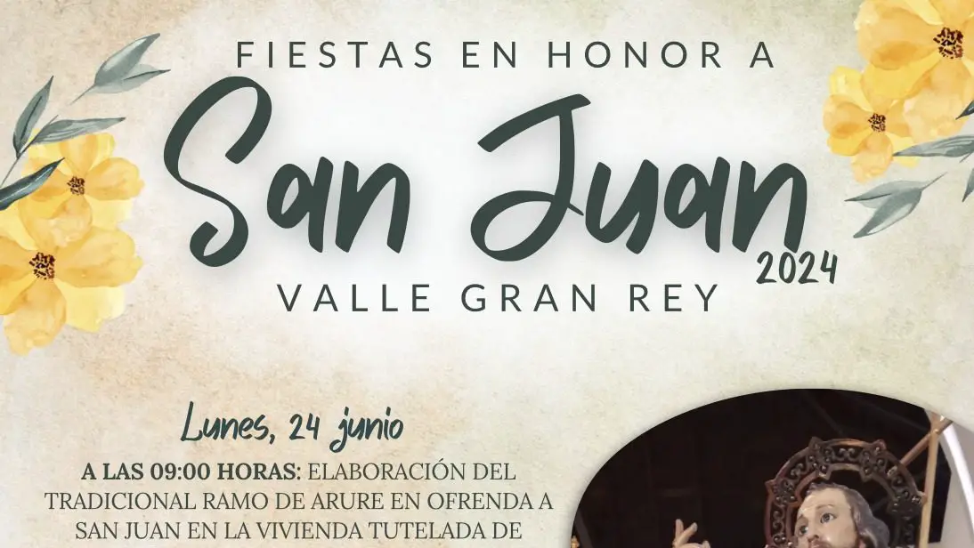 Fiestas en honor a San Juan en Valle Gran Rey 2024. Echa un vistazo a la programación completa con los actos y eventos destacados