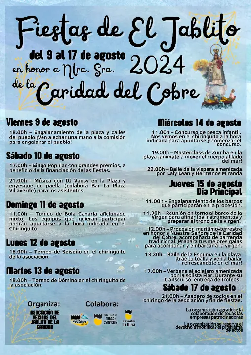 Del 9 al 17 de agosto, El Jablito se vestirá de gala para celebrar una semana repleta de actividades que combinan lo religioso con lo festivo